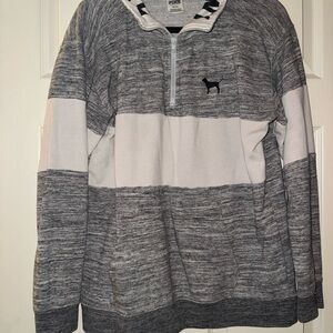 Victoria's Secret Two-Tone Zip-Up Sweater